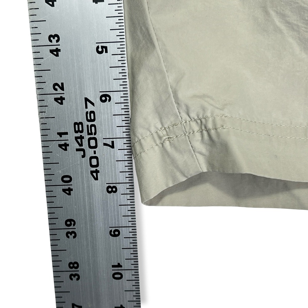 Vintage Polo Sport Ralph Lauren Mens XXL Tan Nylon Swim Trunks USA Flag Logo - Picture 5 of 8